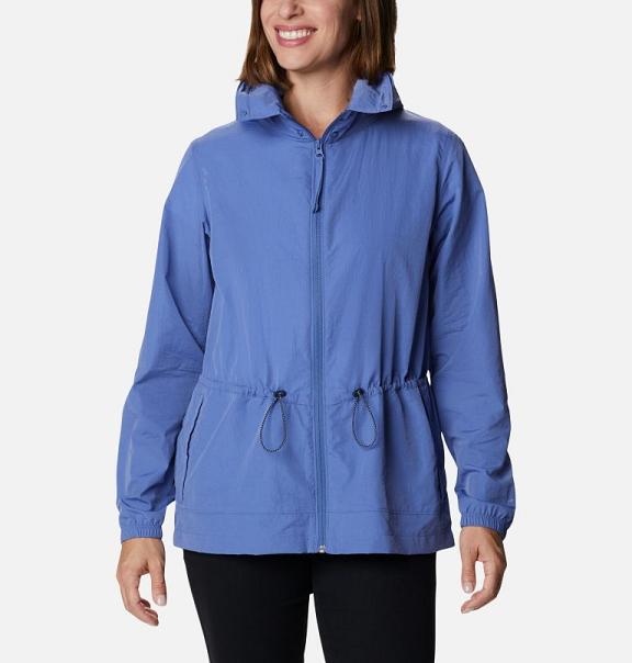 Columbia Wild Willow Windbreaker Blue For Women's NZ52761 New Zealand